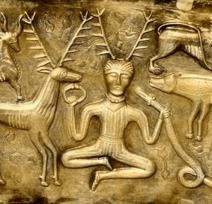 Cernunnos, the Horned God. Relief from the Gundestrup Cauldron
