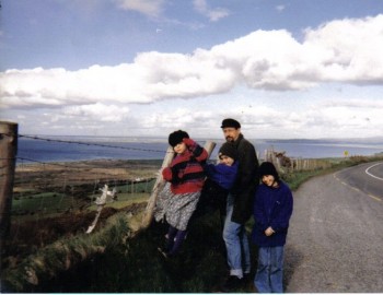 What a ragtag bunch of gypsies we are! Photo taken by my mom in Ireland.